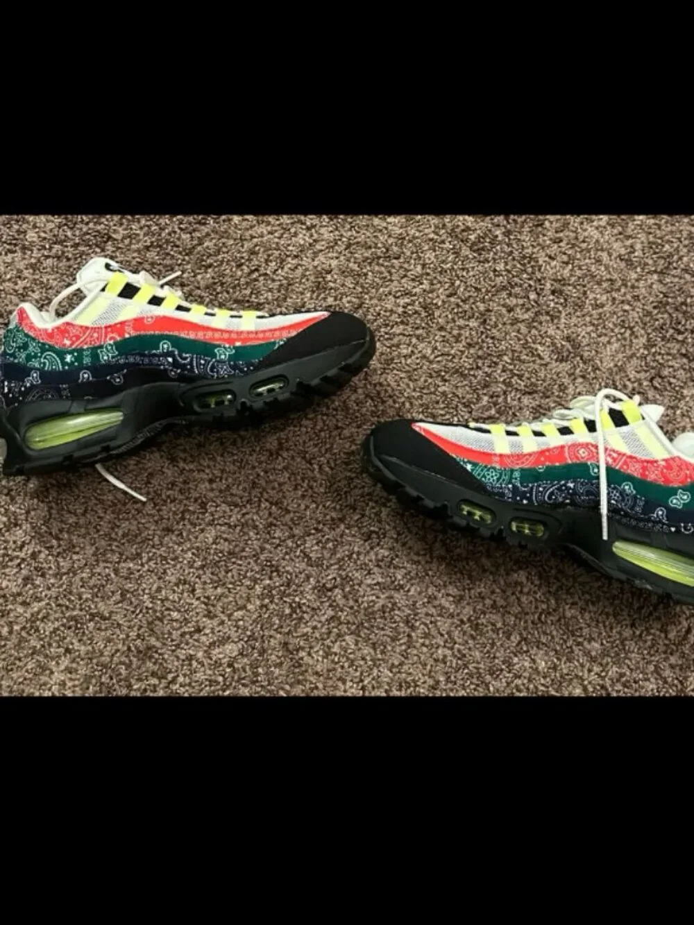 Nike Air Max 95 Big Bubble Bandana Paisley Multi-Color IQ0620-100 Size 9.5